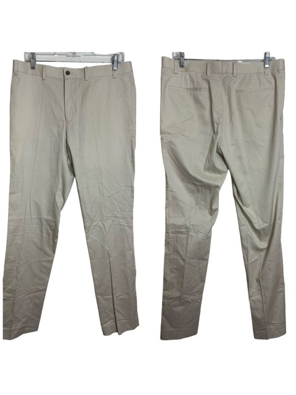 Indochin Mid Rise Slim Straight Stone Lightweight Chinos Trousers Pants